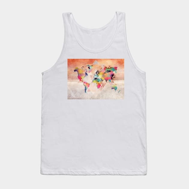 world map future  #map #worldmap Tank Top by JBJart